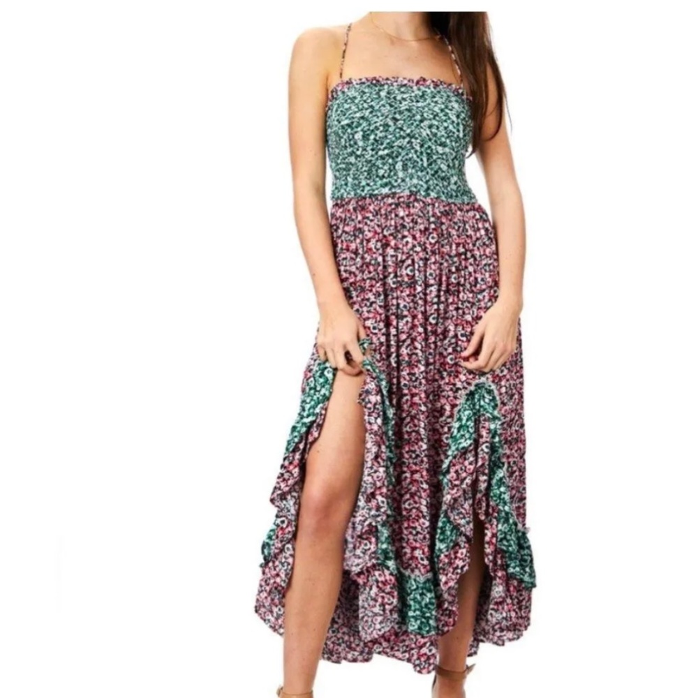 Free People One I Love Dress Size XSmall A-line Maxi Dress Floral Flowy